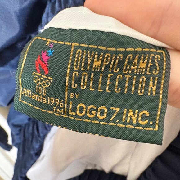 Vintage USA Logo Athletic Splash Windbreaker 1996 Atlanta Olympics Jacket Medium - Picture 10 of 12